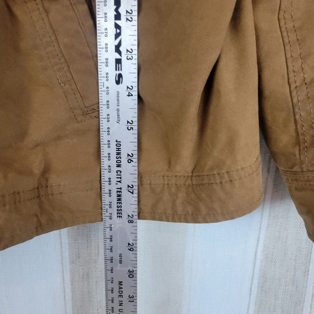 American Eagle Utility Jacket Coat Tan Brown‎ Size Large Hoooded